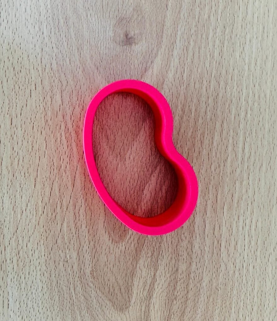 Jelly bean cookie cutter.