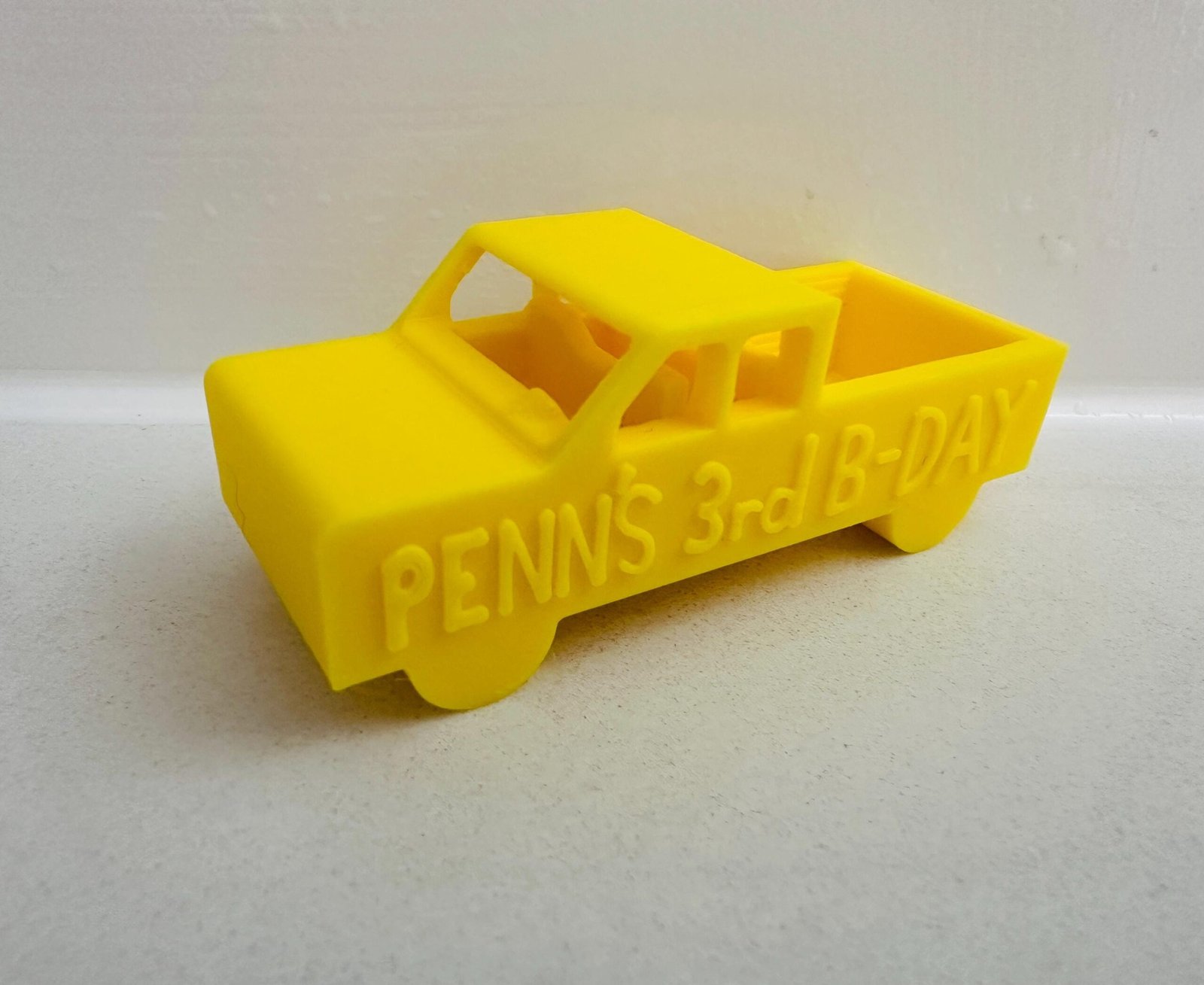 Personalized Toy Truck Cupcake Topper or Party Favor For Kids Birthday - 1” by 2” x 1” - Image 7