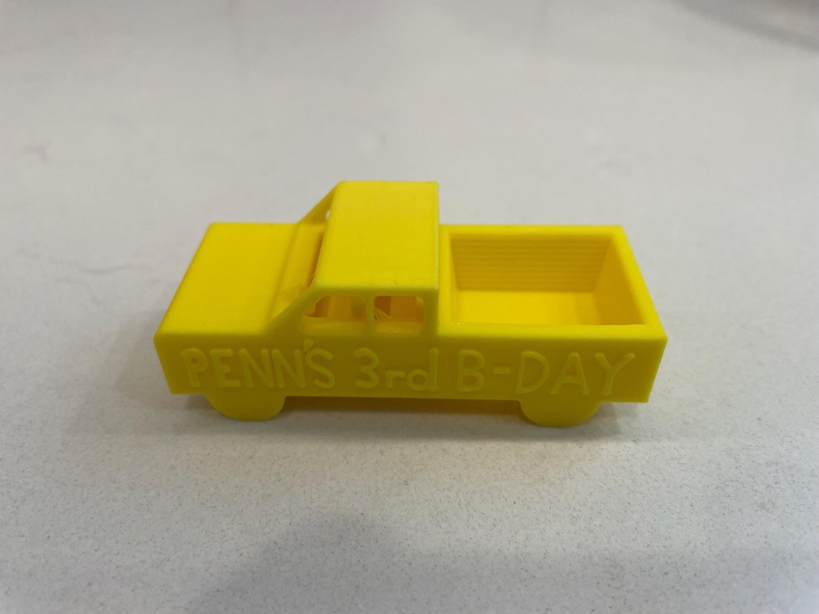 Personalized Toy Truck Cupcake Topper or Party Favor For Kids Birthday - 1” by 2” x 1” - Image 5