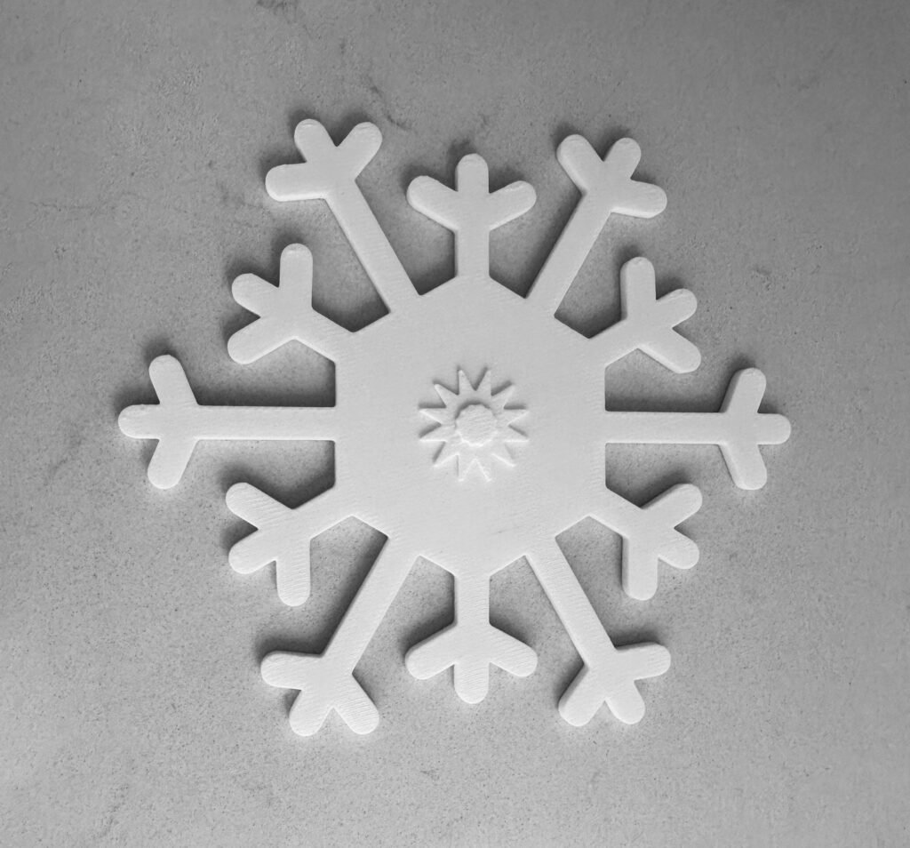 Snowflake craft for kids.