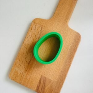 Easter Egg Cookie Cutter - Green - 3” - 1” Depth