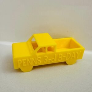 Personalized Toy Truck Cupcake Topper or Party Favor For Kids Birthday - 1” by 2” x 1”