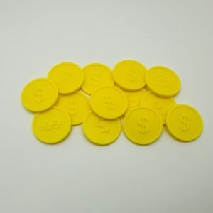 100x - 1" Round St. Patrick's Day Gold Coins For Gifts, Party Favors and Craft Projects - Sold In Sets Of 100.