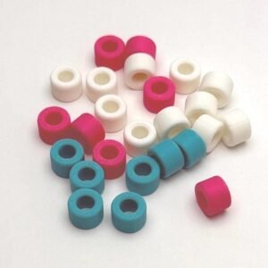 50pcs Beads - Simple Standard Circular Bead with .125 Through Hole - Choose A Color!