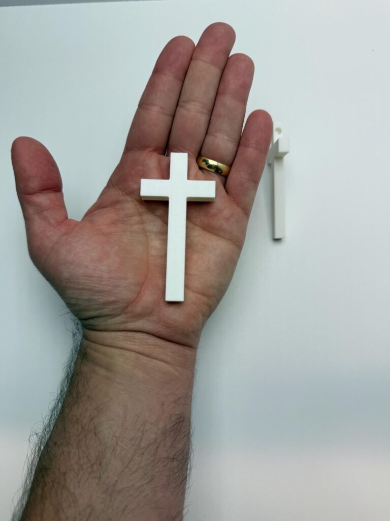 Cross bead, 3D printed