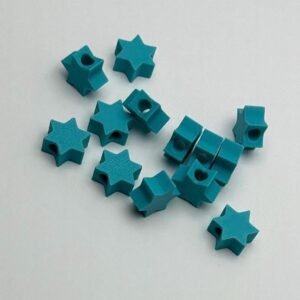 50pcs - Star Of David Beads - necklace and Bracelet Beads - Kids Crafts