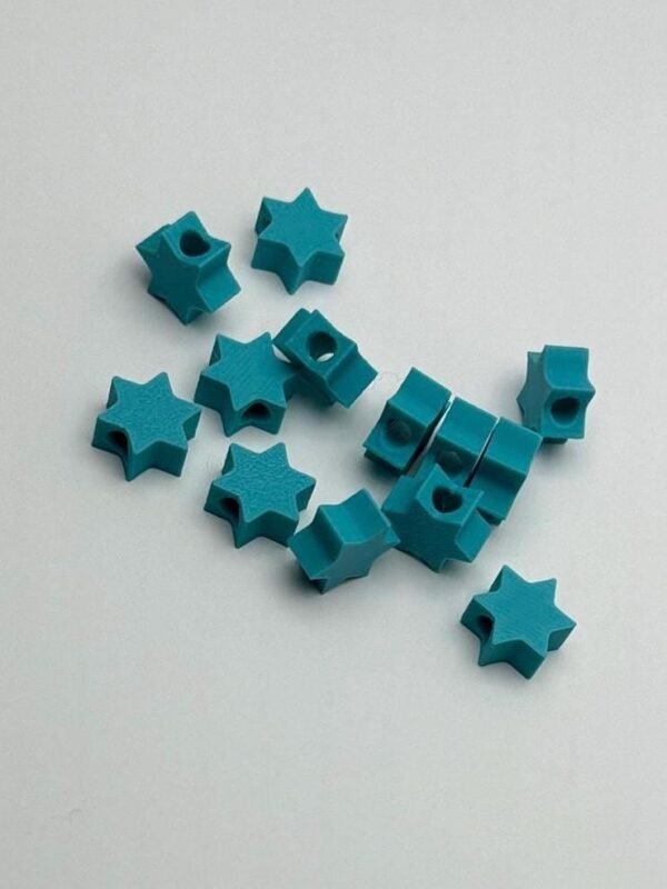 50pcs - Star Of David Beads - necklace and Bracelet Beads - Kids Crafts