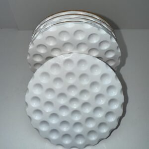 4PCS - Golf Ball Inspired Resin Drink Coasters - UV Resistant - Cork Backed - 4" Diameter X .200"