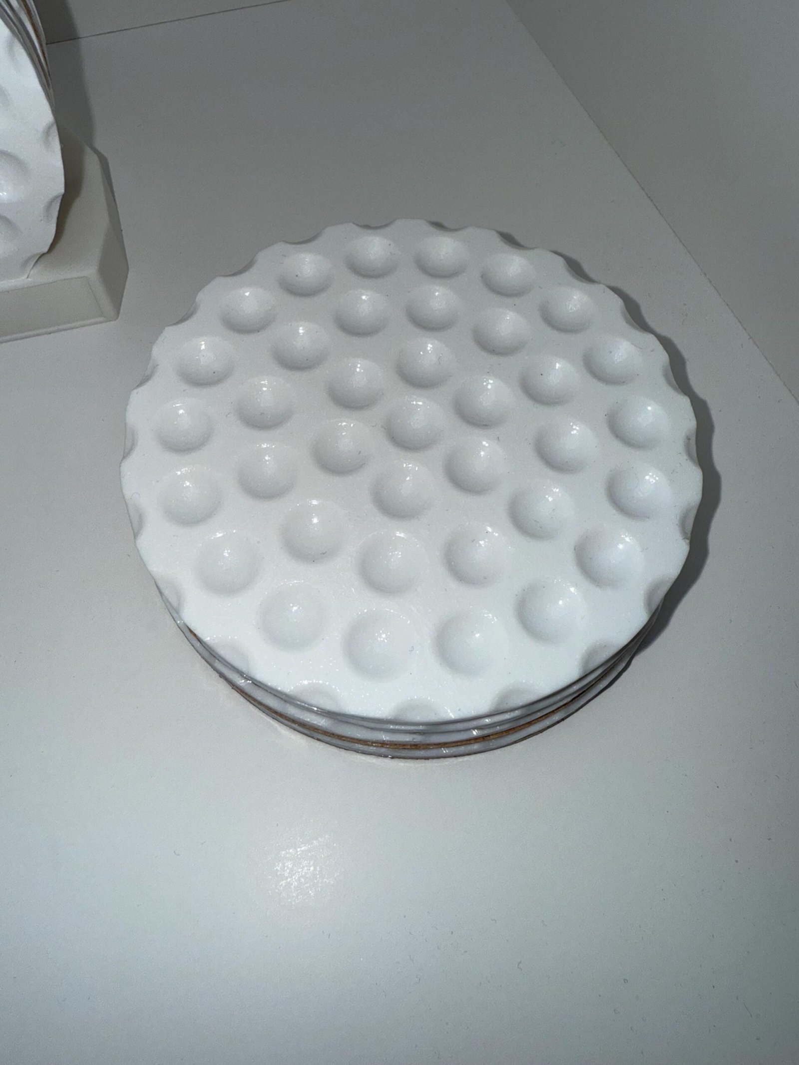 4PCS - Golf Ball Inspired Resin Drink Coasters - UV Resistant - Cork Backed - 4" Diameter X .200" - Image 5