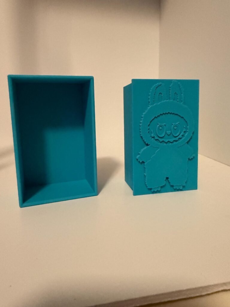 Turquoise box container.
