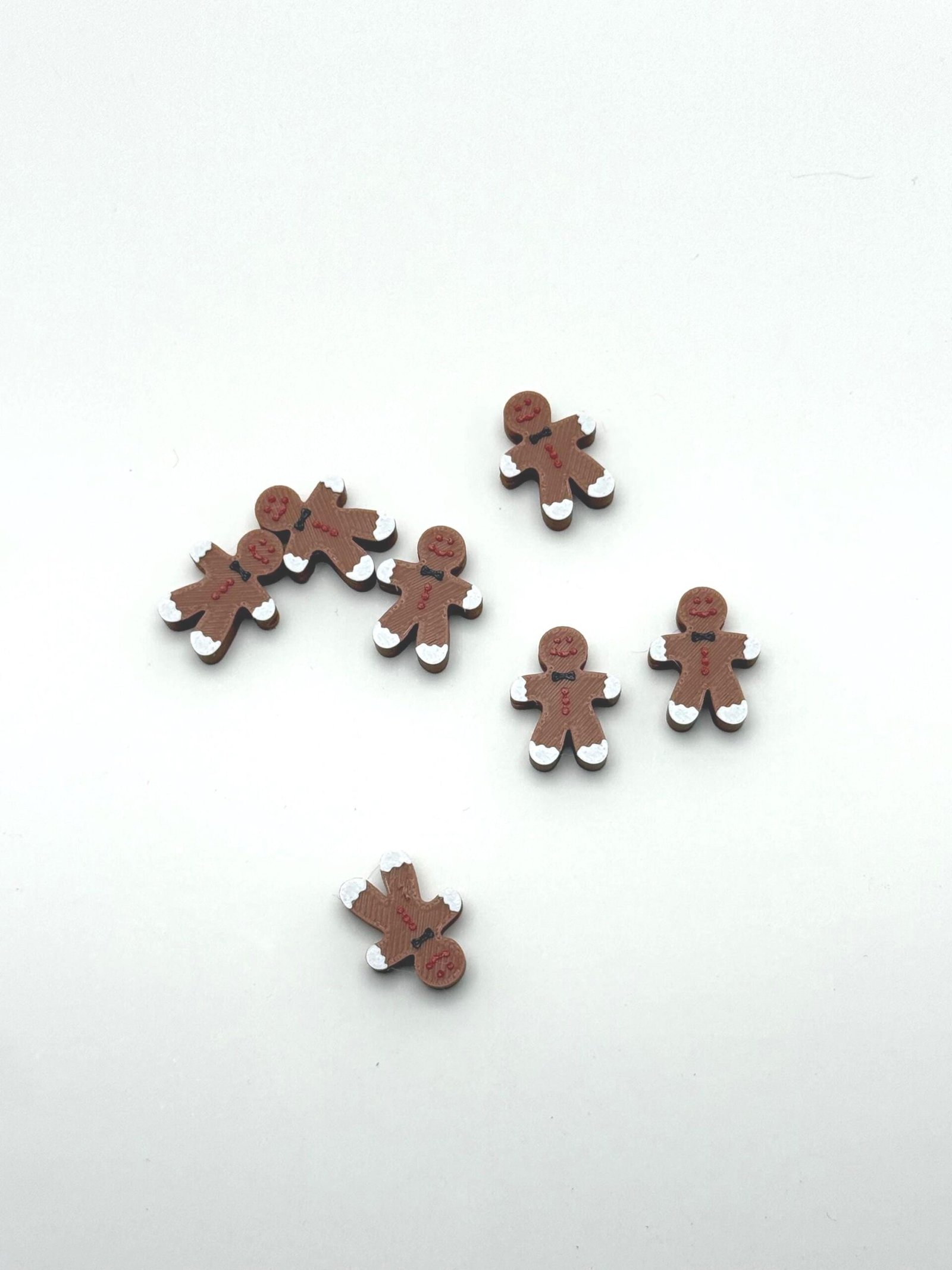 50pcs - Colorful Gingerbread Man - necklace and Bracelet Beads - Kids Crafts - Image 4