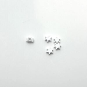 50pcs - Snowflake Bead Type 2- necklace and Bracelet Beads - Kids Crafts