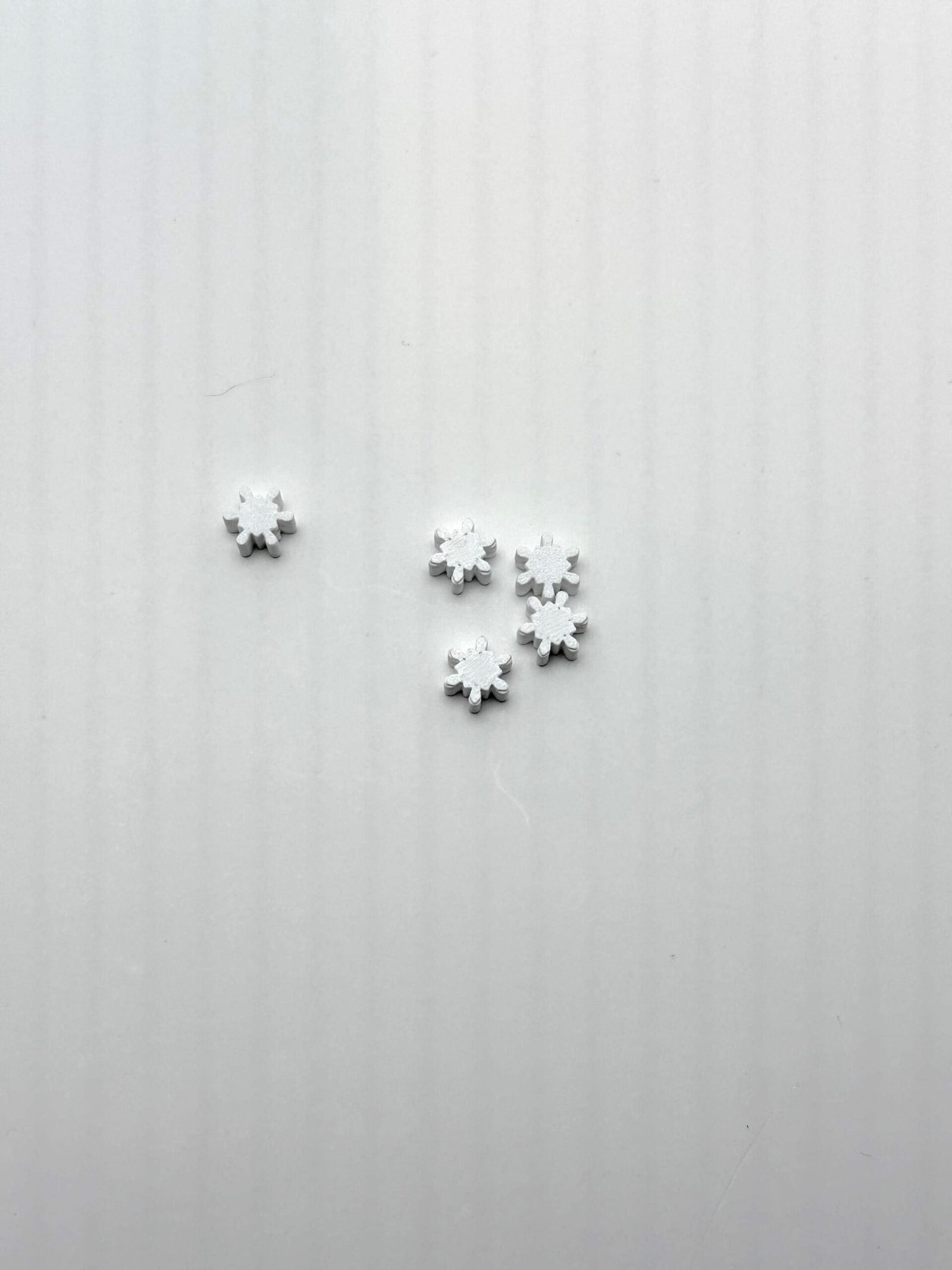 50pcs - Snowflake Bead Type 2- necklace and Bracelet Beads - Kids Crafts - Image 2