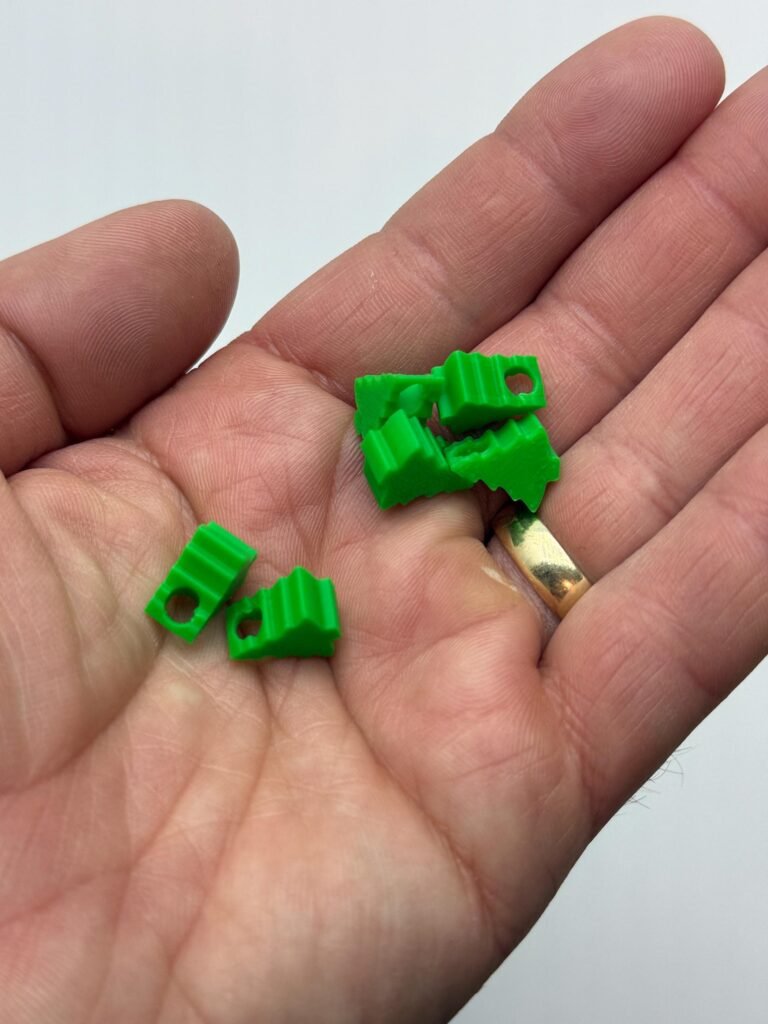 Christmas tree, pine tree beads.