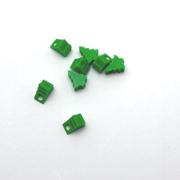 50pcs - Tree Bead - Christmas Themed - necklace and Bracelet Beads - Kids Crafts