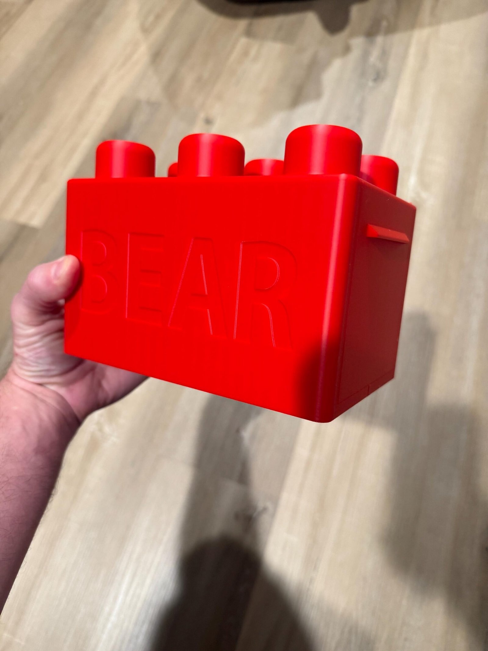 Personalized Building Brick Money/Piggy Bank - Large - Trap Door Removal Of Deposit - 4.5”x7”x4.75” - Image 9