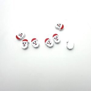 50pcs - Colorful Santa Clause Beads - necklace and Bracelet Beads - Kids Crafts