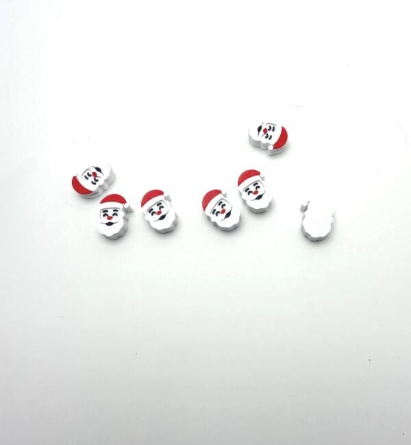 50pcs - Colorful Santa Clause Beads - necklace and Bracelet Beads - Kids Crafts