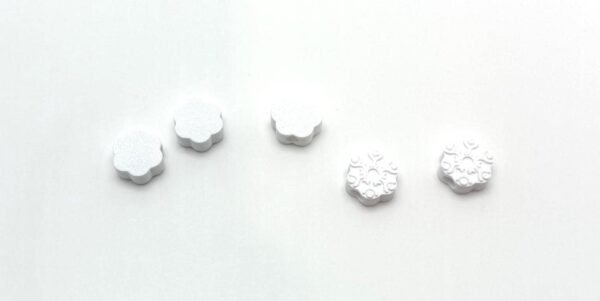 50pcs - Snowflake Bead - necklace and Bracelet Beads - Kids Crafts