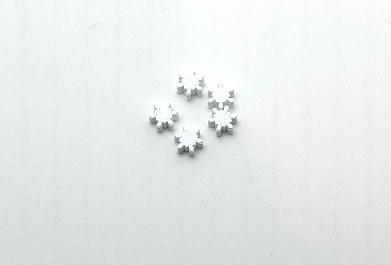50pcs - Snowflake Bead Type 2- necklace and Bracelet Beads - Kids Crafts - Image 5