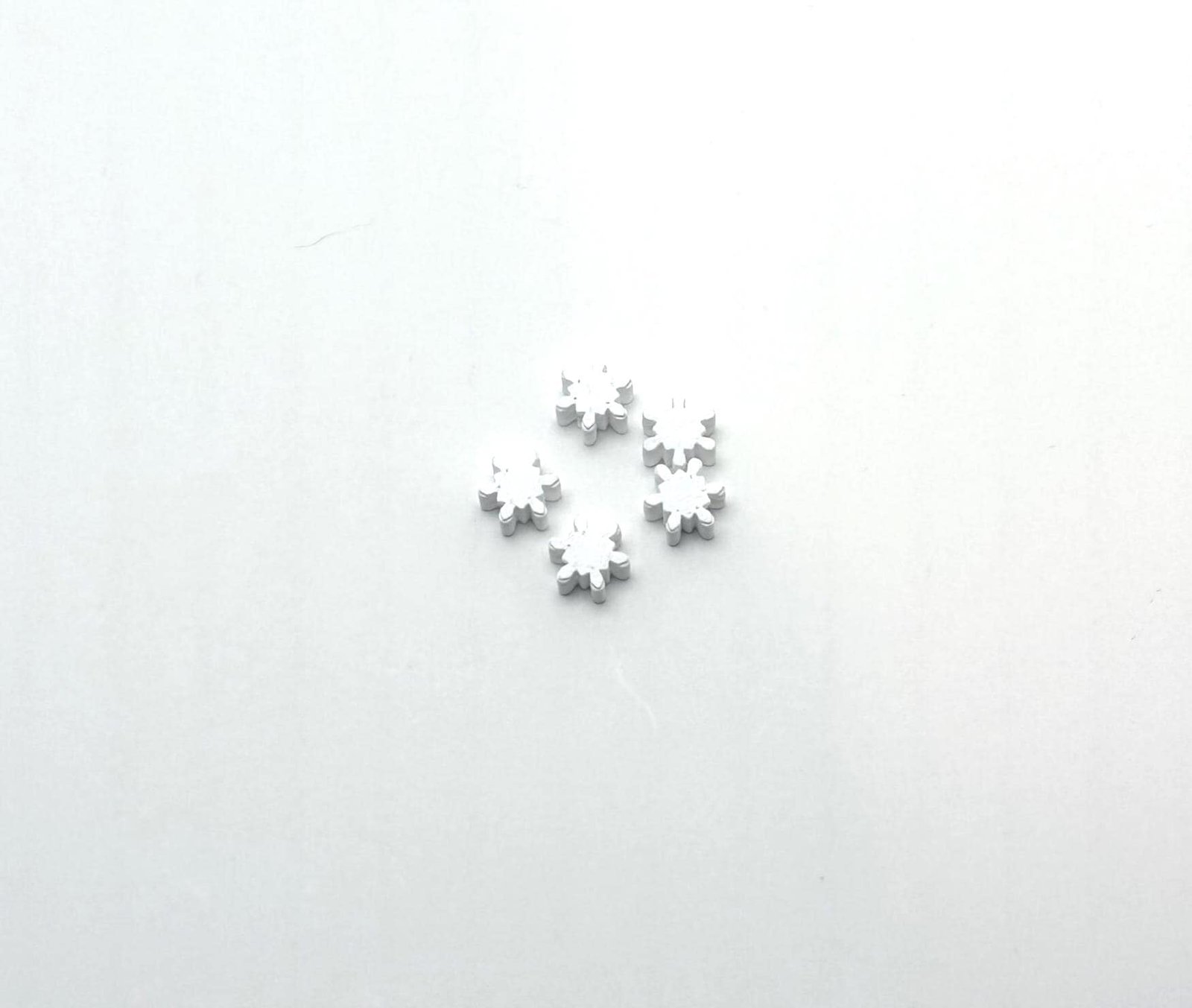 50pcs - Snowflake Bead Type 2- necklace and Bracelet Beads - Kids Crafts - Image 6