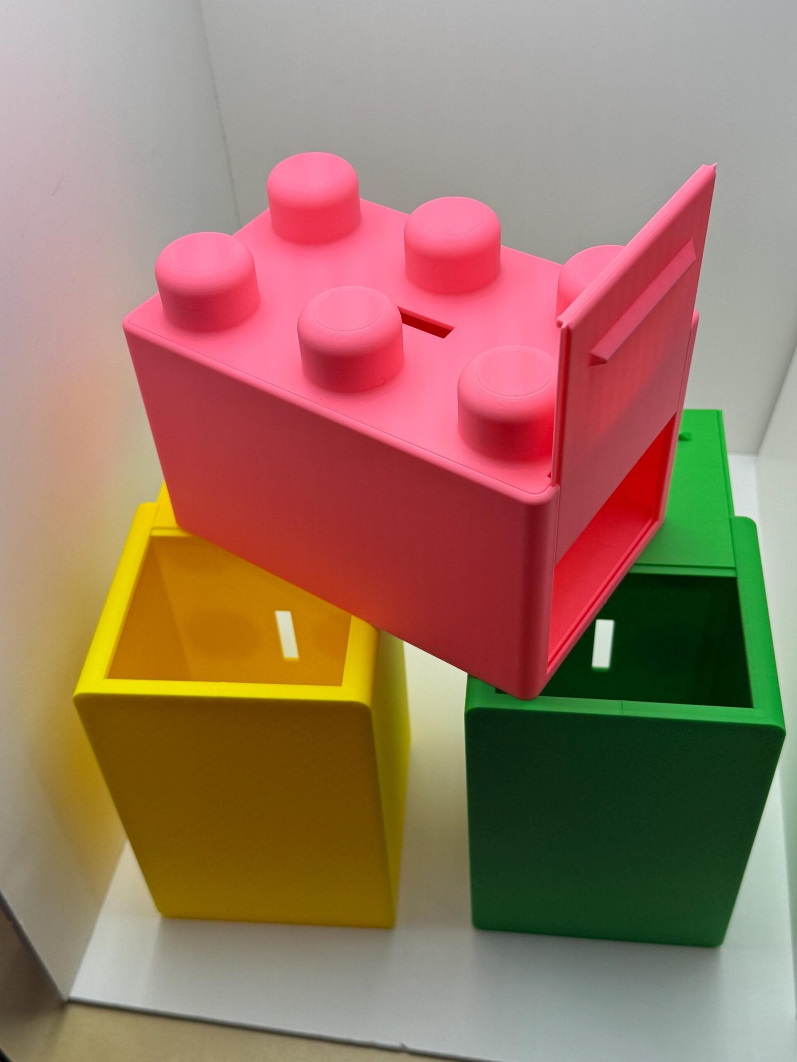 Personalized Building Brick Money/Piggy Bank - Large - Trap Door Removal Of Deposit - 4.5”x7”x4.75” - Image 5