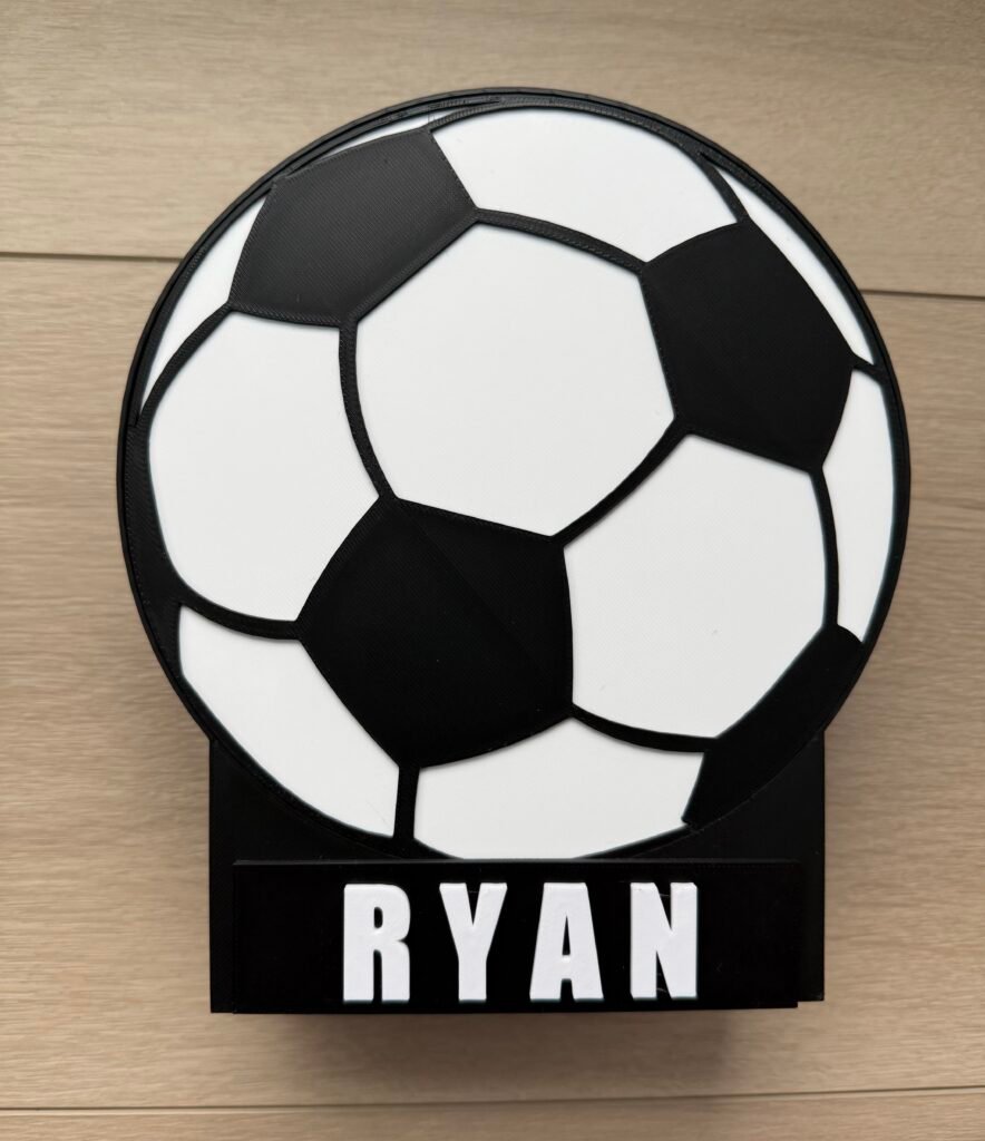Personalized soccer ball piggy bank