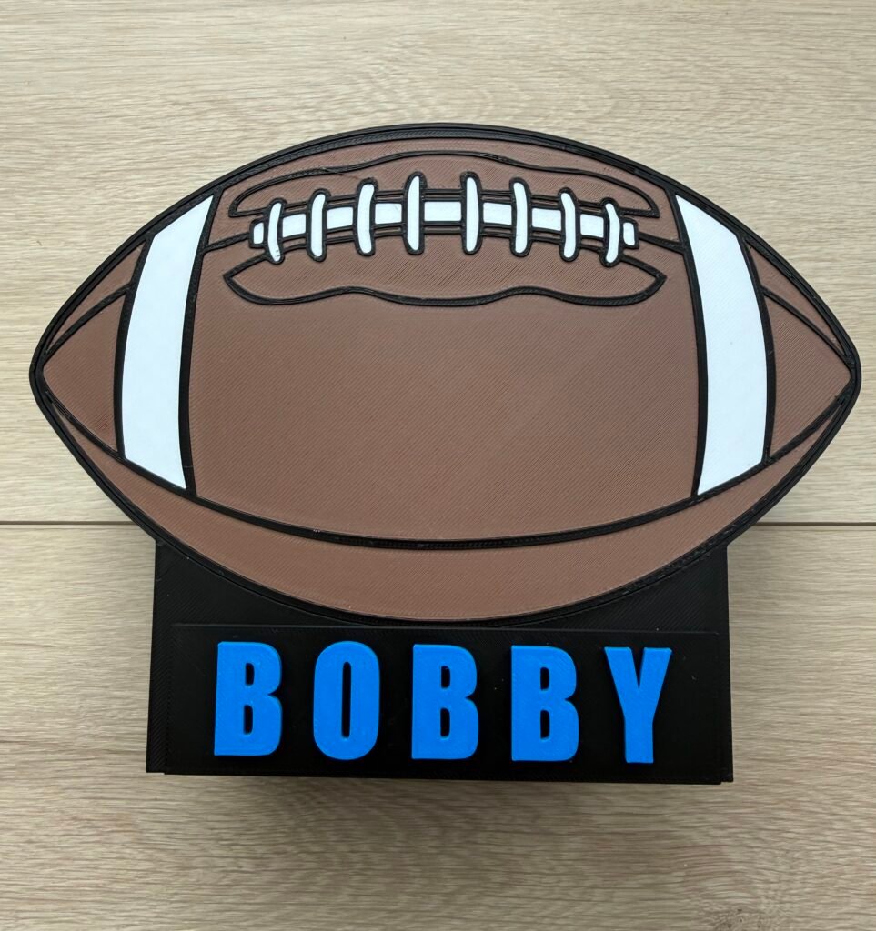 Personalized Football Piggy Bank